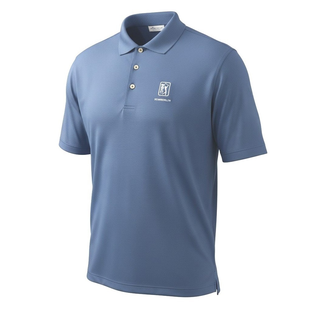 Peter Millar Summerlin Polo – Blue Stripe Golf Shirt, Size XL